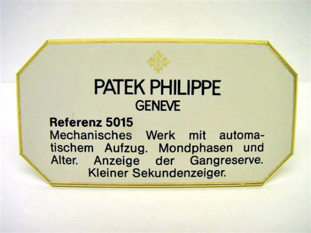 Patek Philippe Konzessionär Dekorationsständer Ref. 5015 kleine Komplikation