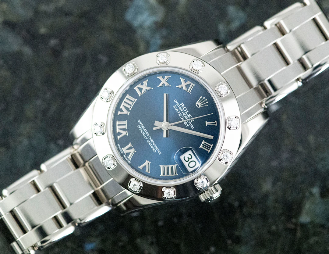 Rolex 81319 Lady Datejust Pearlmaster 34 Full Set + Rolex Service Dez. 24