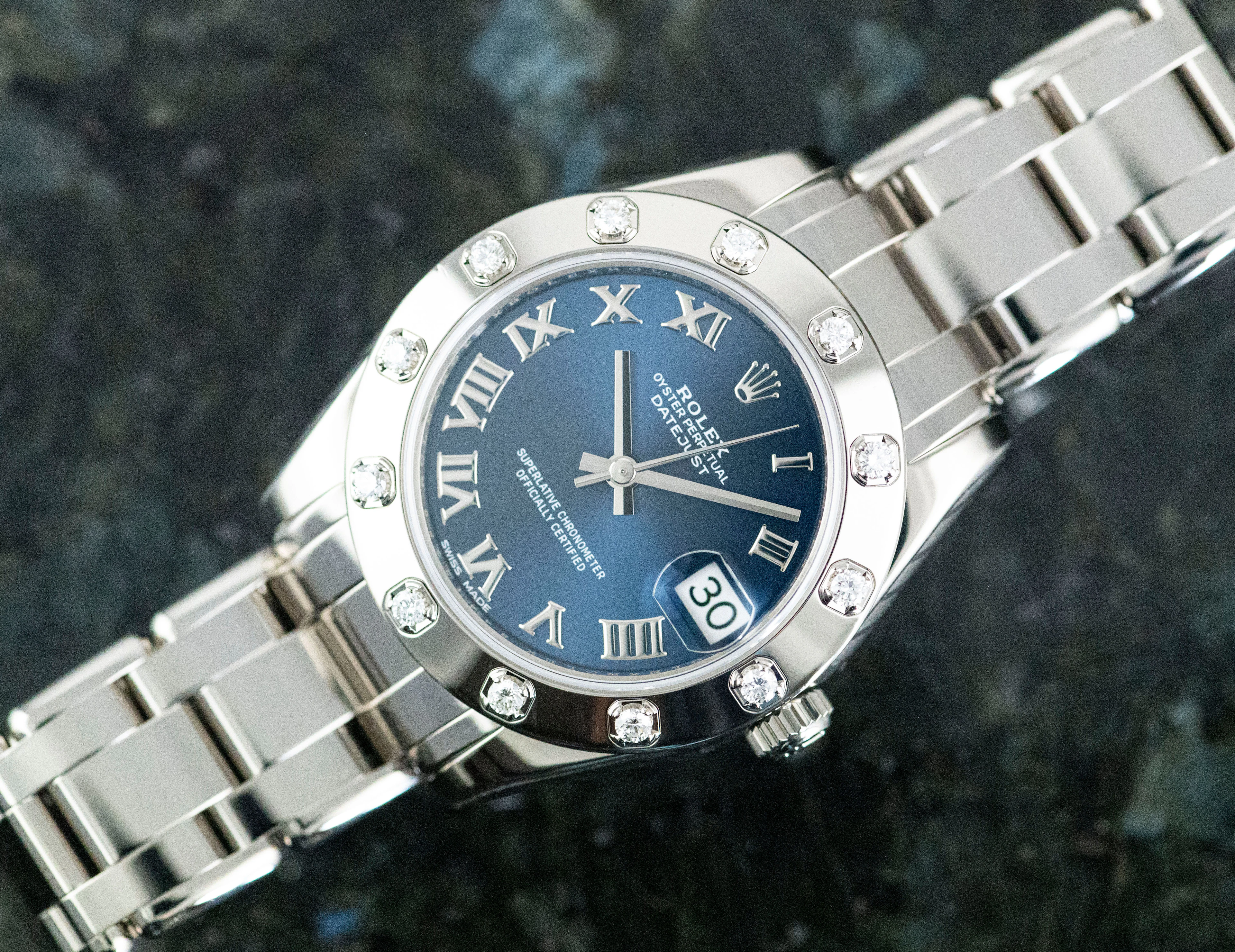 Rolex 81319 Lady Datejust Pearlmaster 34 Full Set + Rolex Service Dez. 24