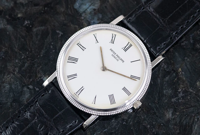 Patek Philippe 3520 Calatrava seltene Japan Auslieferung Weißgold Full Set 1979