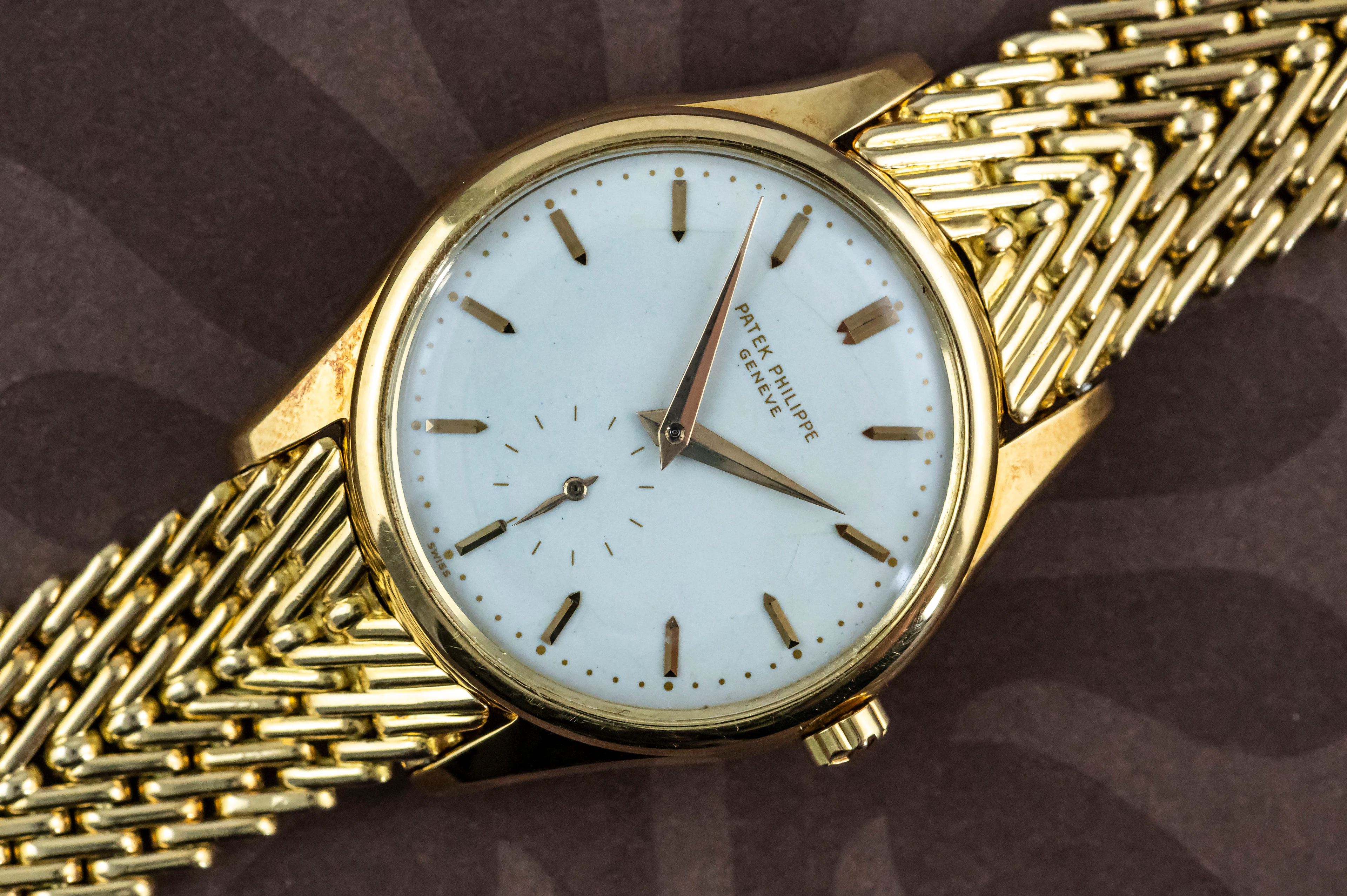 Patek Philippe 2526 sehr seltene Calatrava Mark I Emaille Zifferblatt 1953