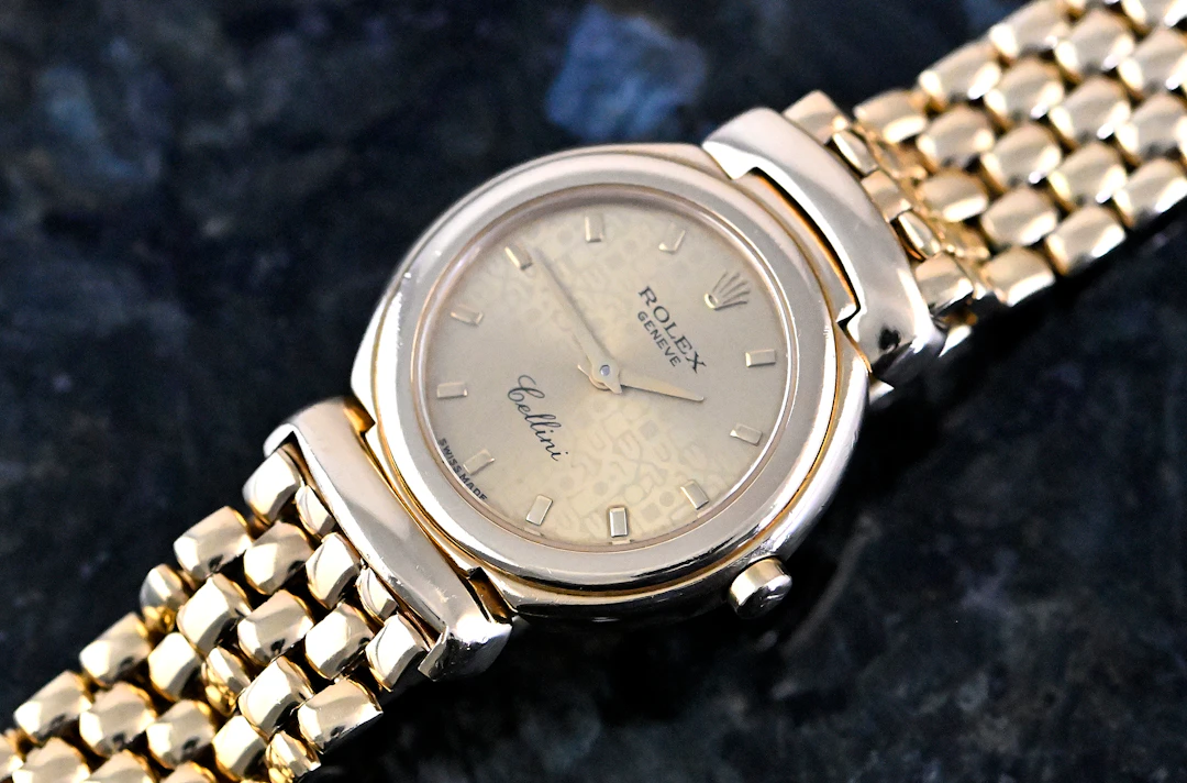 Rolex 6621 Cellini orig. Goldband 18k Gelbgold LC100 Zertifikat 1991