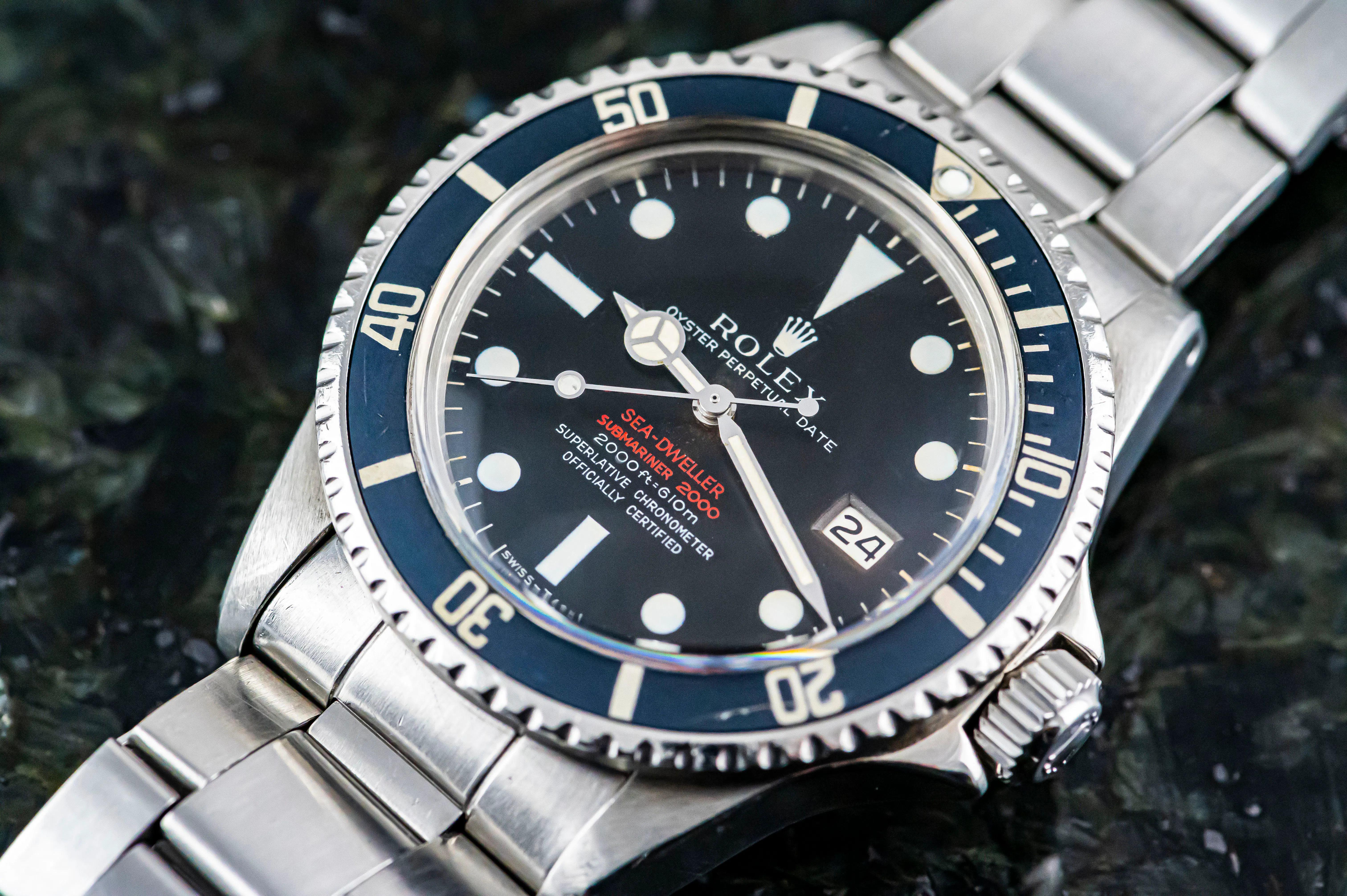 Rolex 1665 Sea Dweller MK2 Thin Case Full Set Bahamas punched Papers ...
