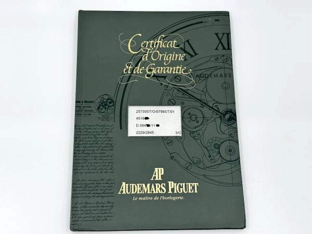 Audemars Piguet Royal Oak Dual Time Ref. 25730ST Zertifikat / Garantiebuch
