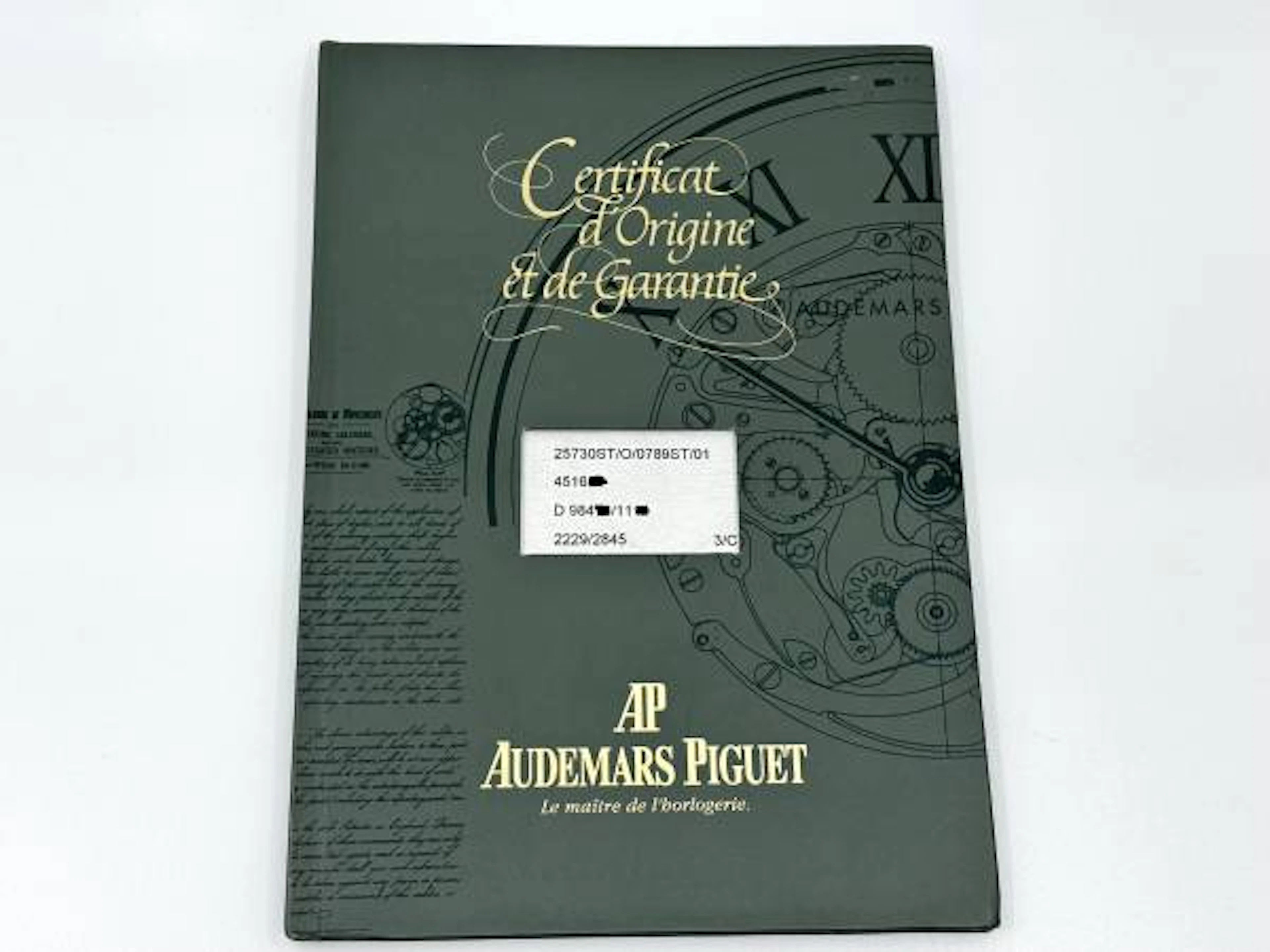Audemars Piguet Royal Oak Dual Time Ref. 25730ST Zertifikat / Garantiebuch