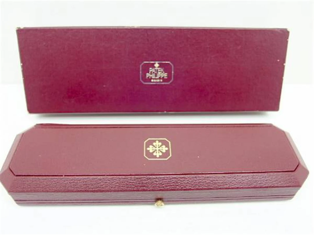 Patek Philippe lange Box für Lederband Modelle mit Umkarton