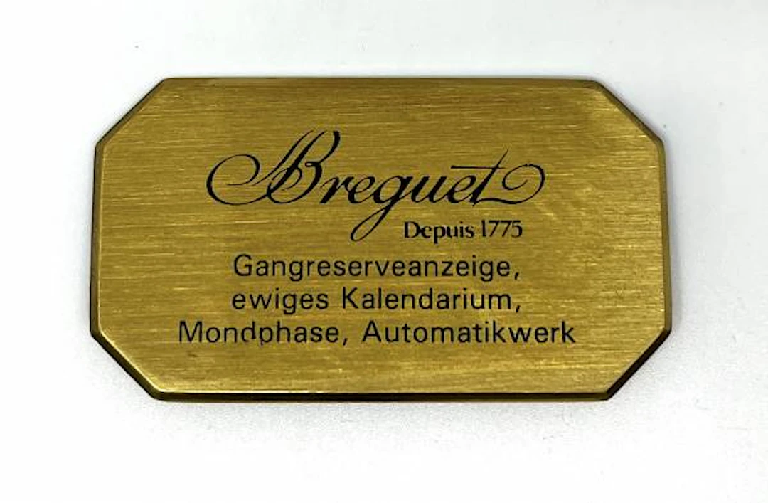 Breguet Konzessionär Dekorationsständer ewiger Kalender