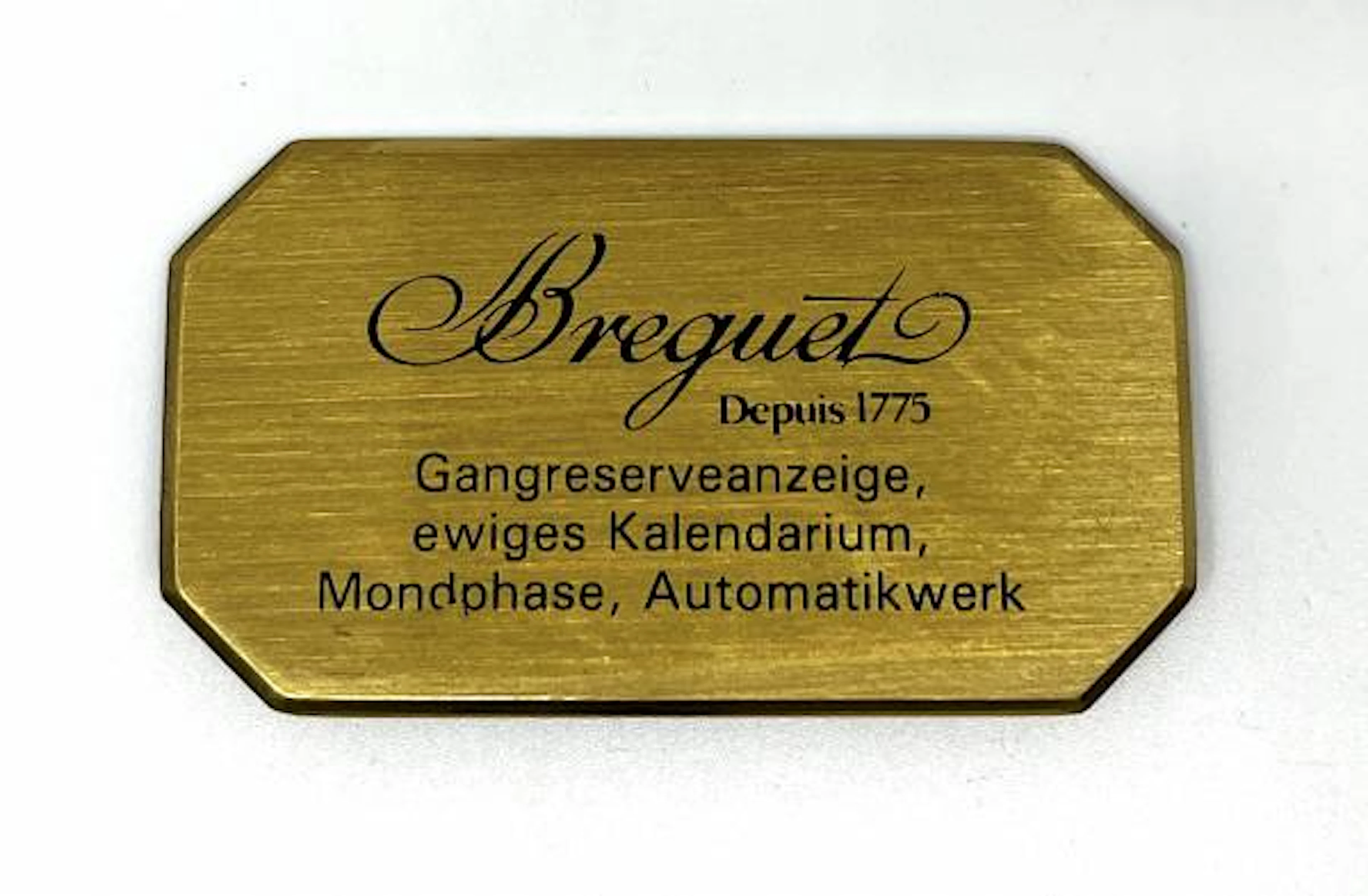 Breguet Konzessionär Dekorationsständer ewiger Kalender