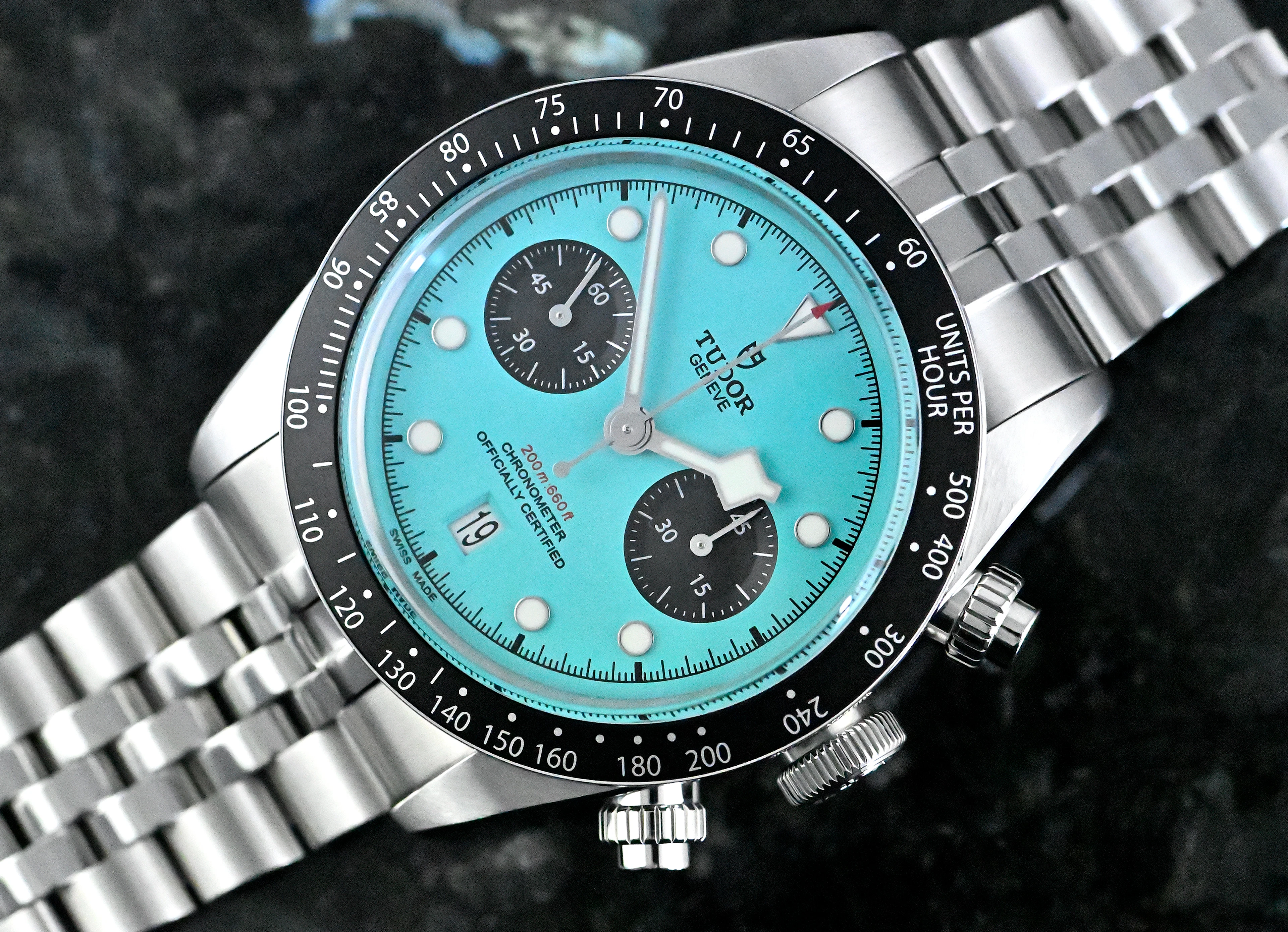 Tudor 79360N Black Bay Chrono Flamingo Blue ungetragen Full Set 2025