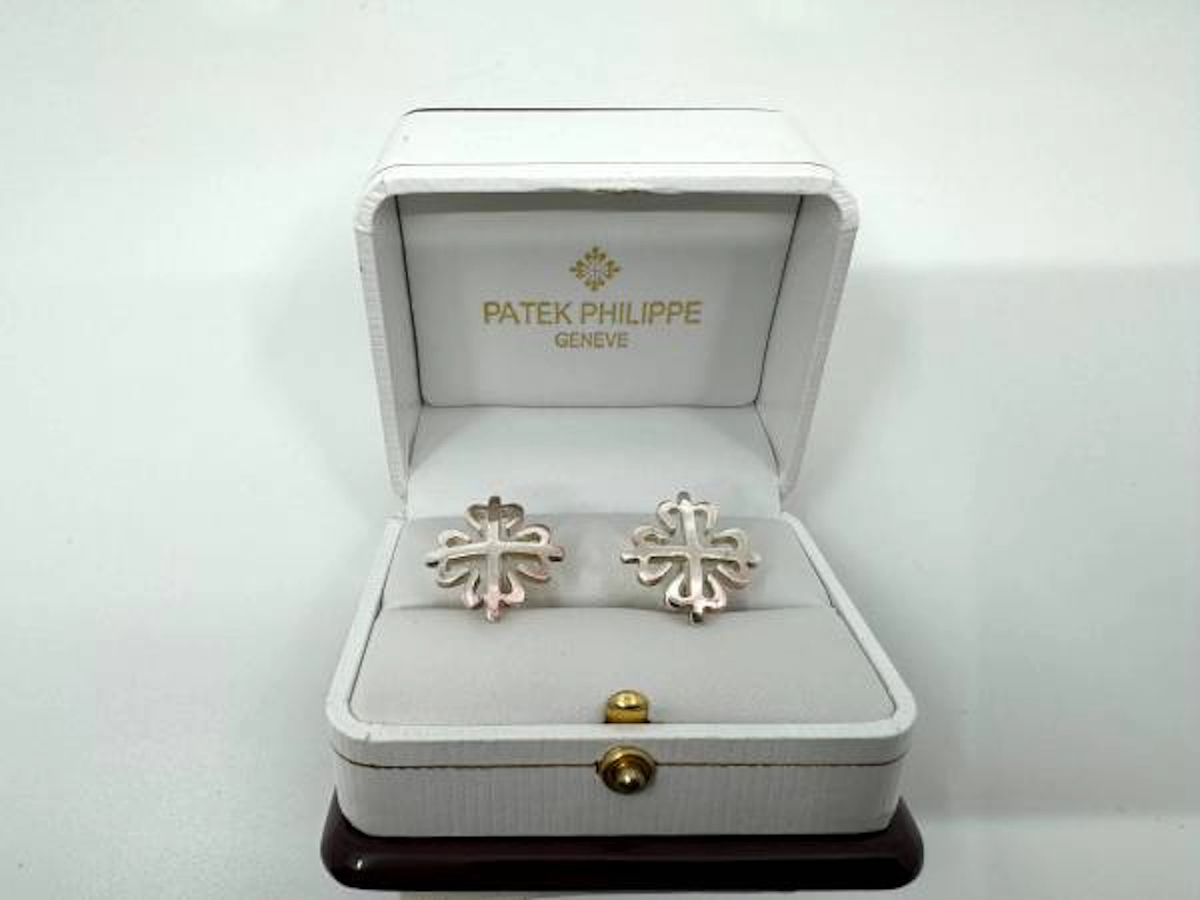 Patek Philippe Calatrava Manschettenknöpfe in 925 Sterling Silber