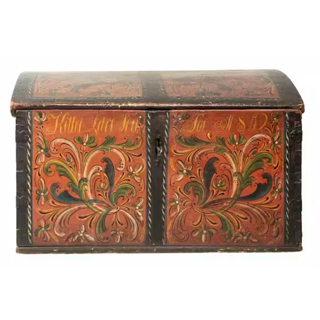 KISTE med original rosemaling