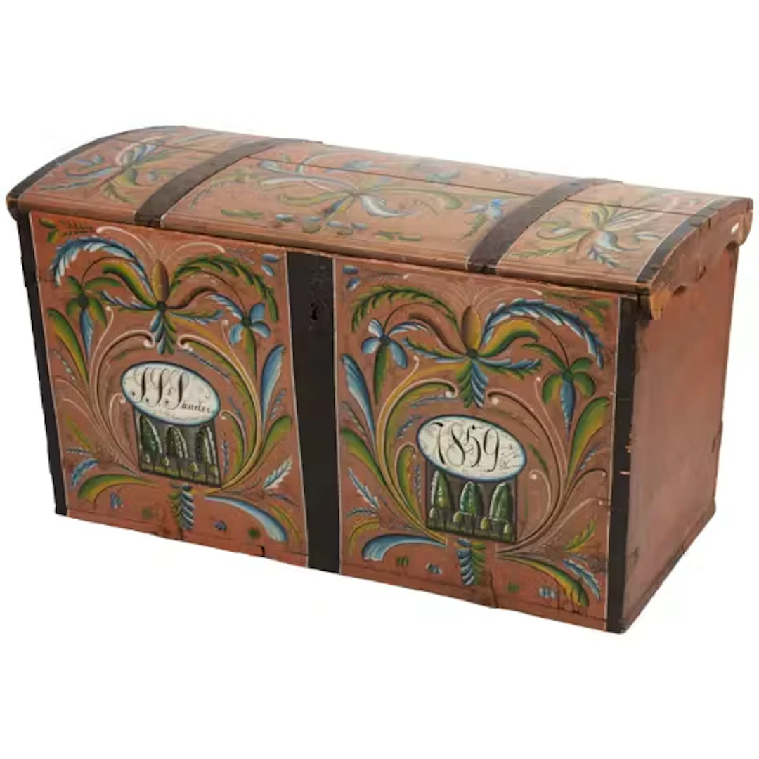 KISTE med original rosemaling