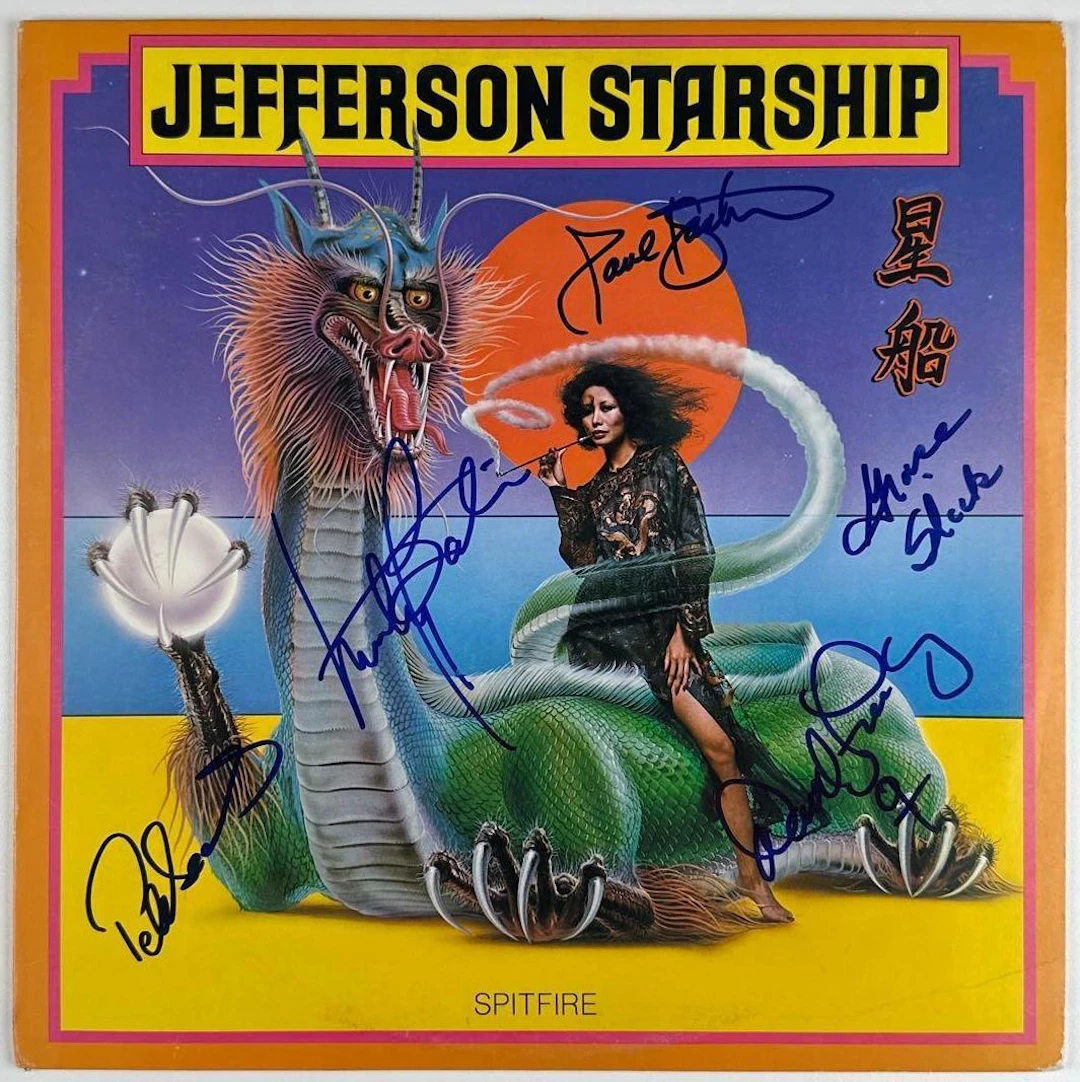 Jefferson Starship Group Signed "Spitfire" Album (5 Sigs) (Third Party