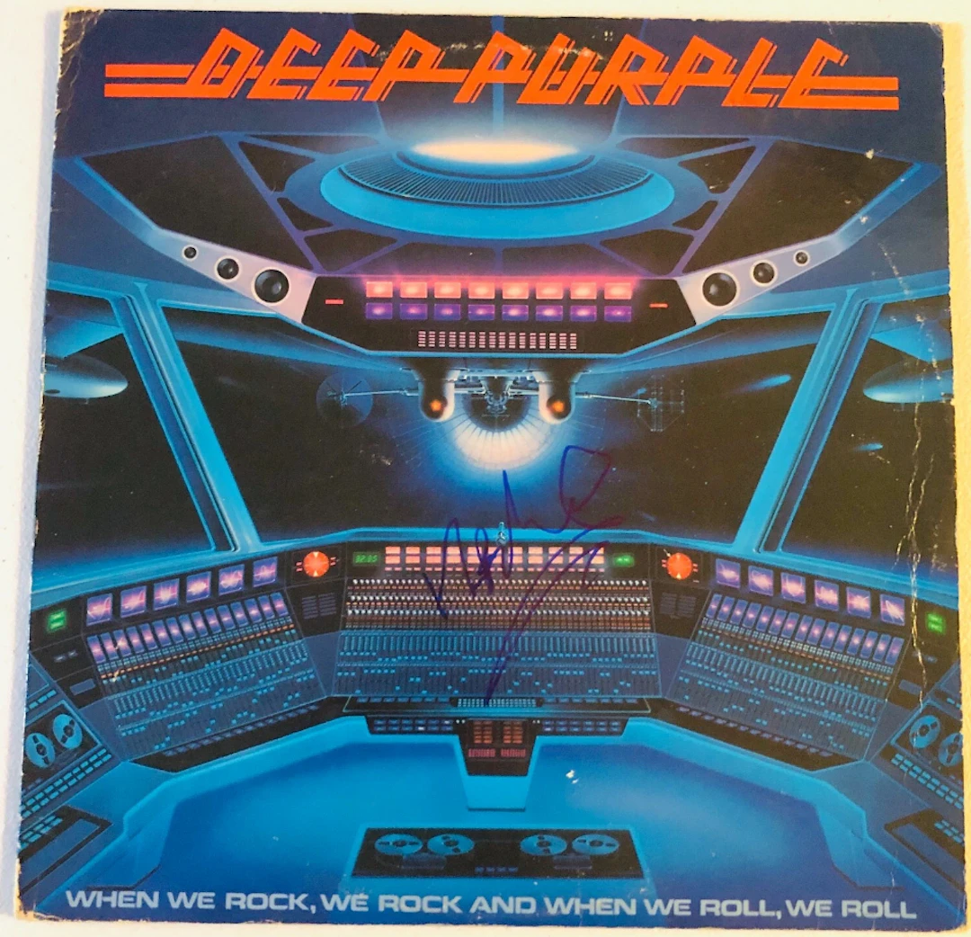 Deep Purple: Ritchie Blackmore Signed "When We Rock" Album (Beckett