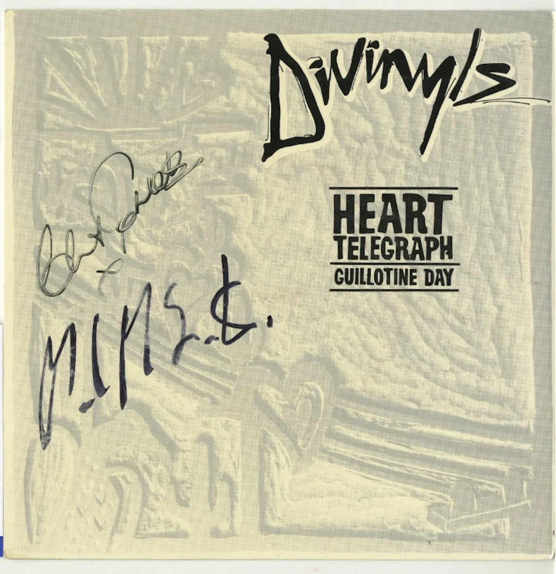 DiVinyls: Chrissy Amphlet & Mark McEntee Signed "Heart Telegraph Guillotine