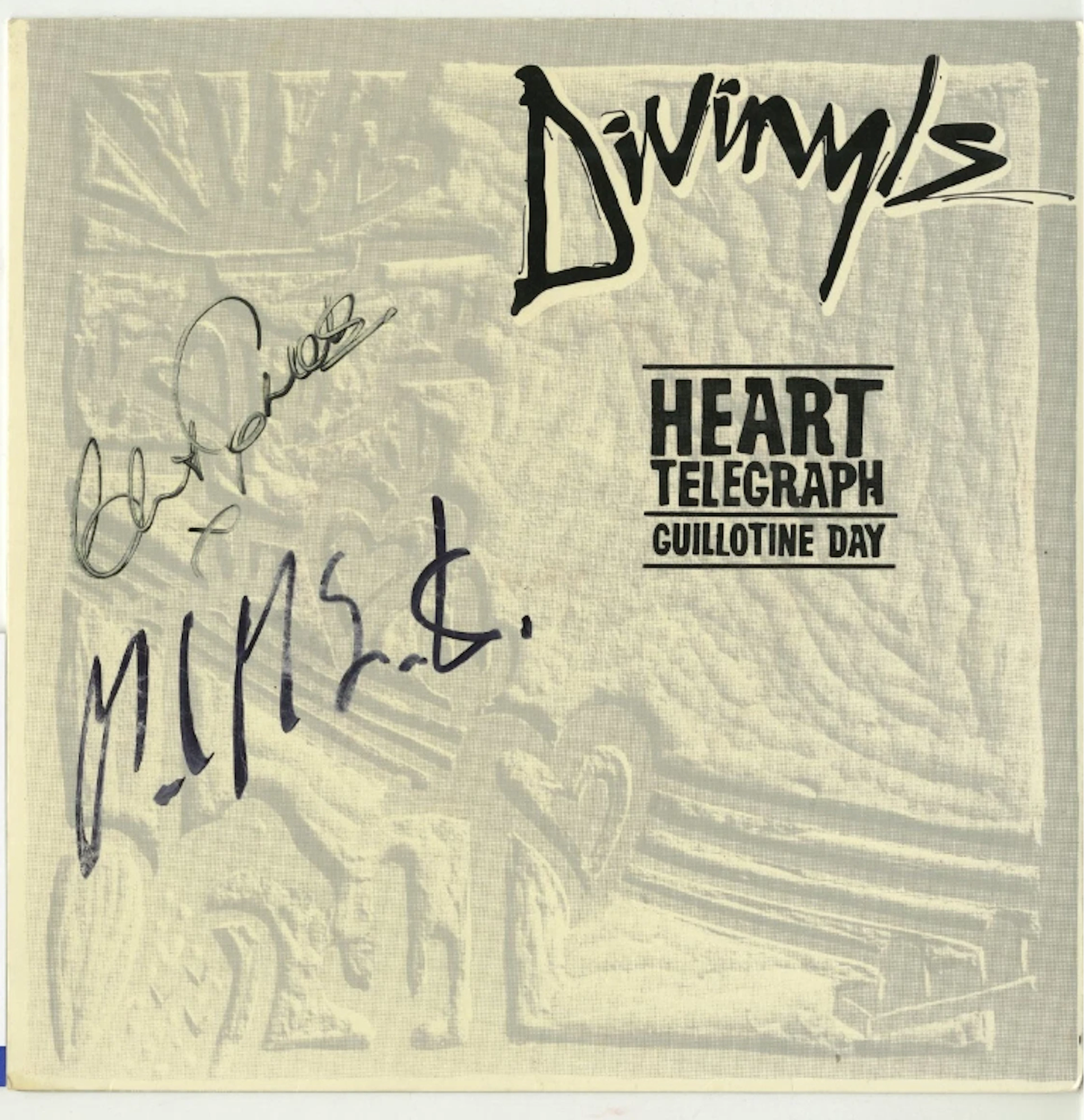 DiVinyls: Chrissy Amphlet & Mark McEntee Signed "Heart Telegraph Guillotine