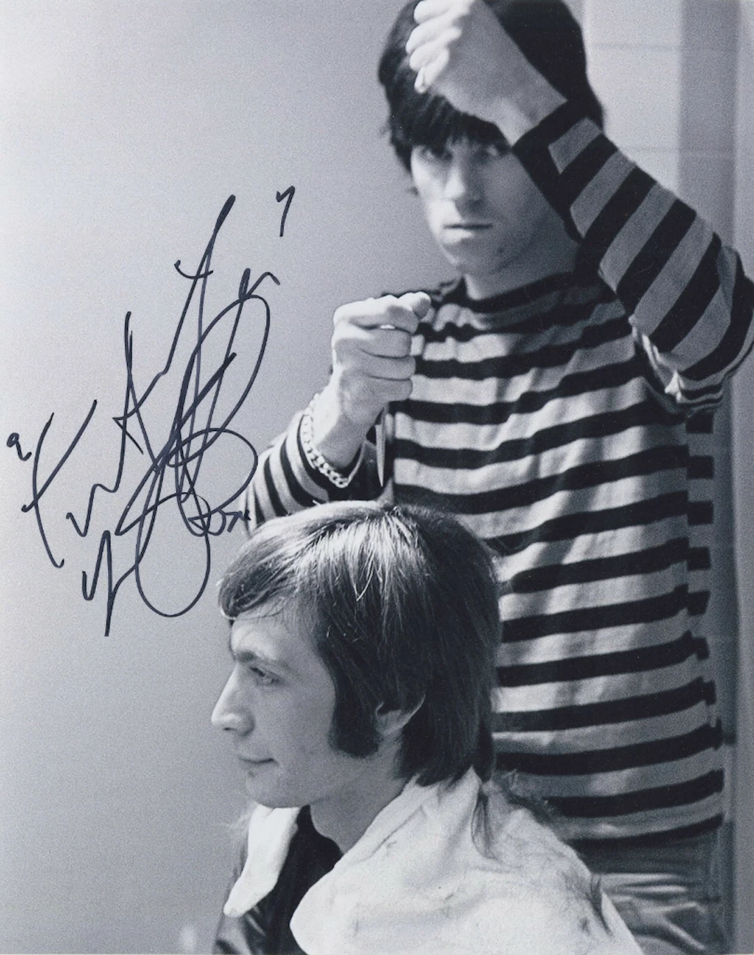 Rolling Stones: Charlie Watts Signed 10" x 8" Photo (ACOA Authentication)
