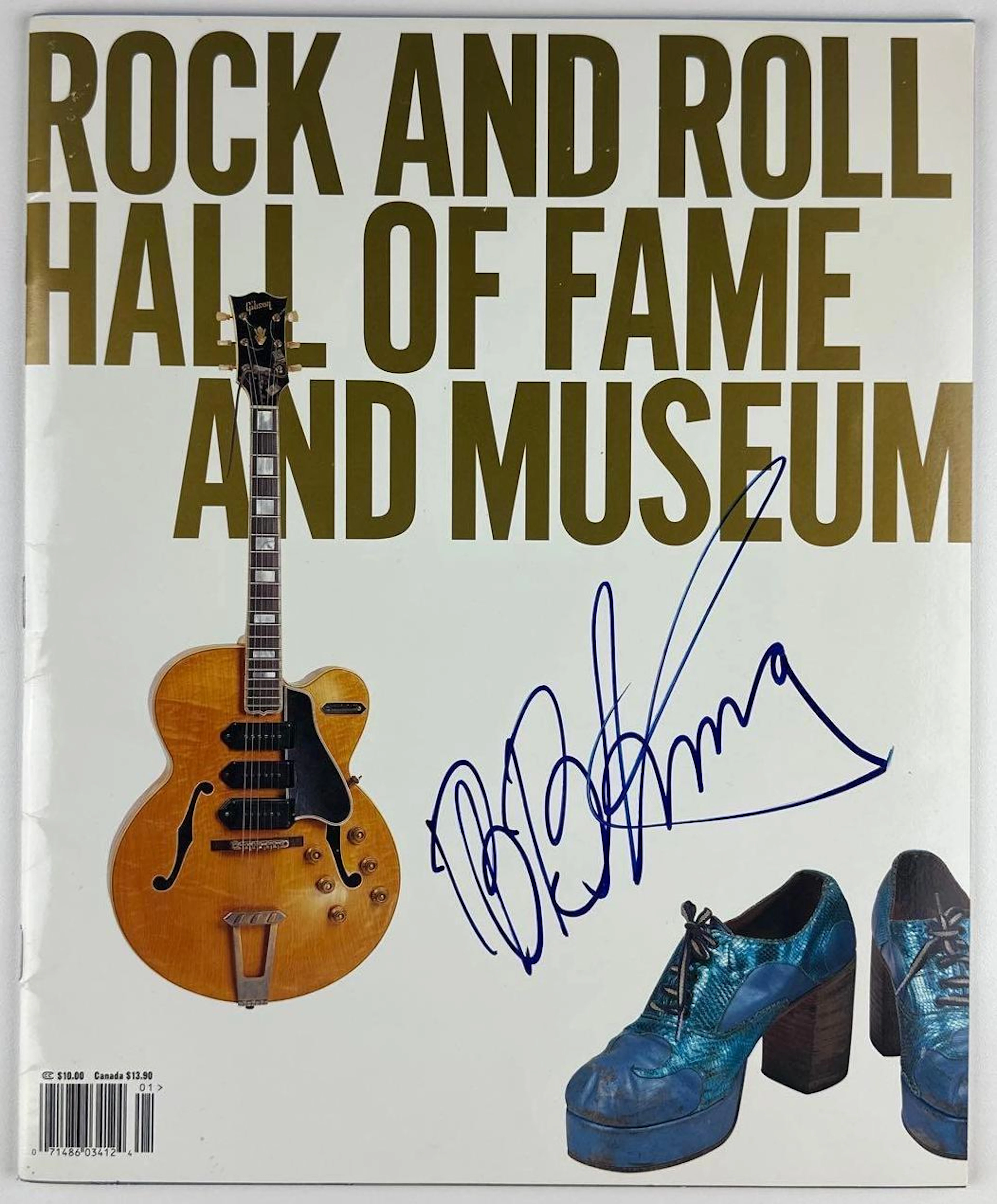 B.B. King Signed "Rock and Roll Hall of Fame and Museum" Magazine