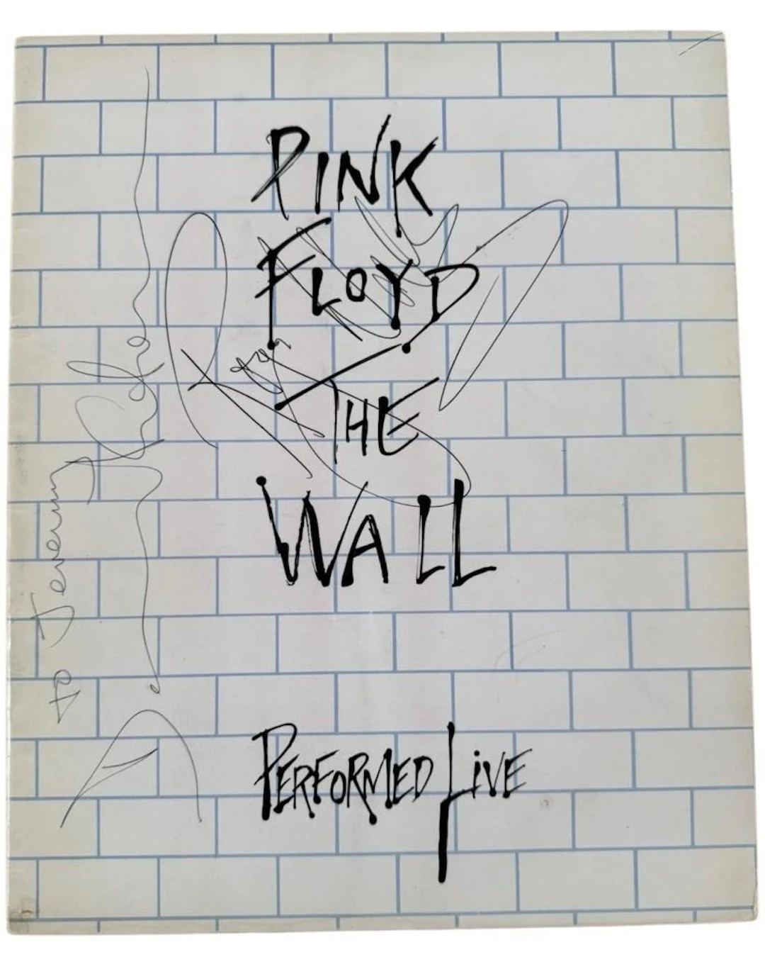 Pink Floyd: David Gilmour & Roger Waters Signed "The Wall" Program
