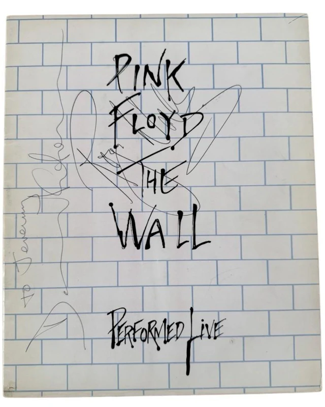 Pink Floyd: David Gilmour & Roger Waters Signed "The Wall" Program