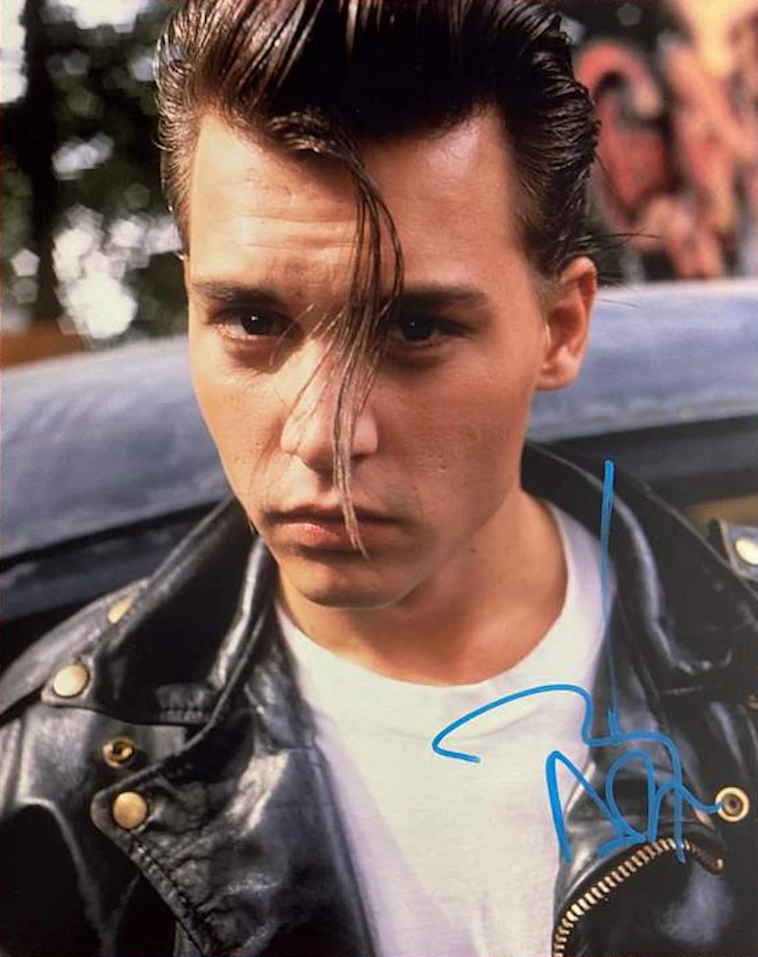 Cry Baby: Johnny Depp Signed 10" x 8" Photo as Wade Walker (Grad