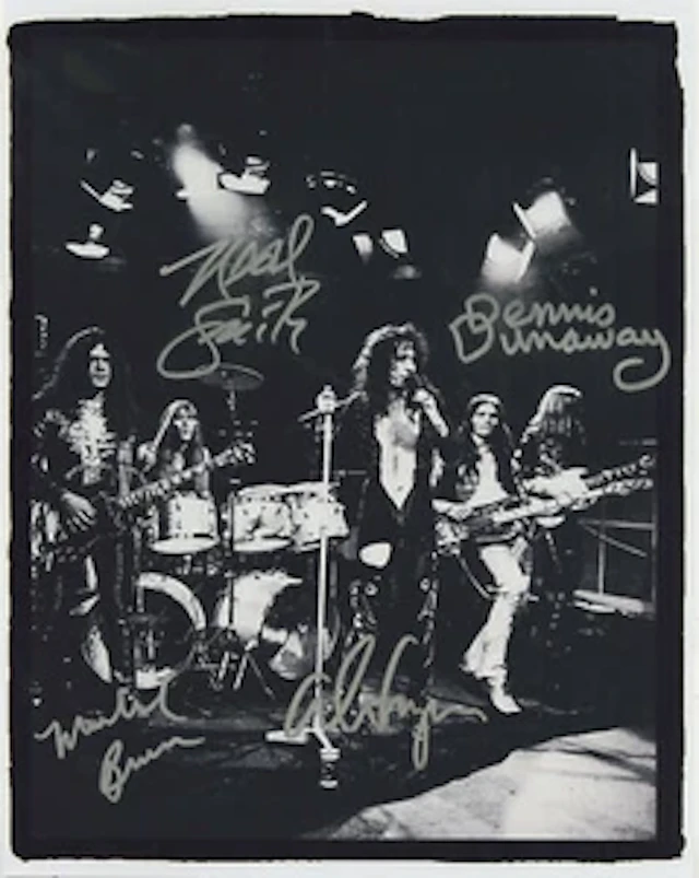 Alice Cooper Band Group Signed 14" x 11" Photo (4 Sigs) (ACOA Authentication)