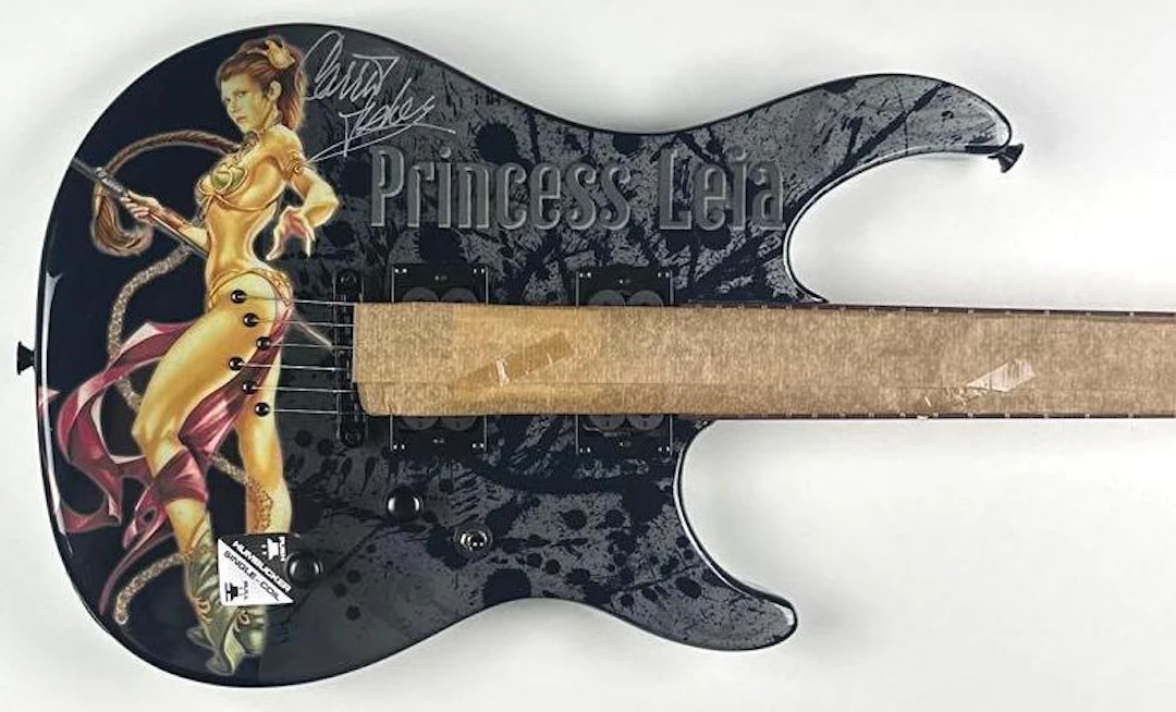 Star Wars: Carrie Fisher Signed "Princess Leia" Custom Graphics Peavey