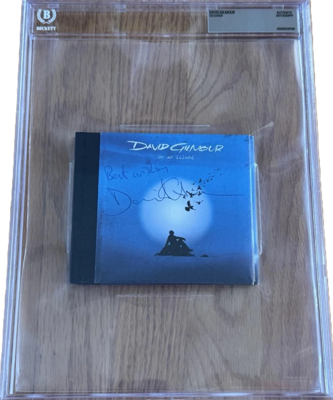 Pink Floyd: David Gilmour Signed "On An Island" CD (Beckett Encapsulated)