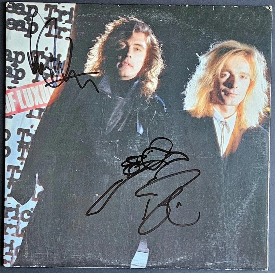 Cheap Trick Group Signed “Lap of Luxury” Album (3 Sigs) (Third Party