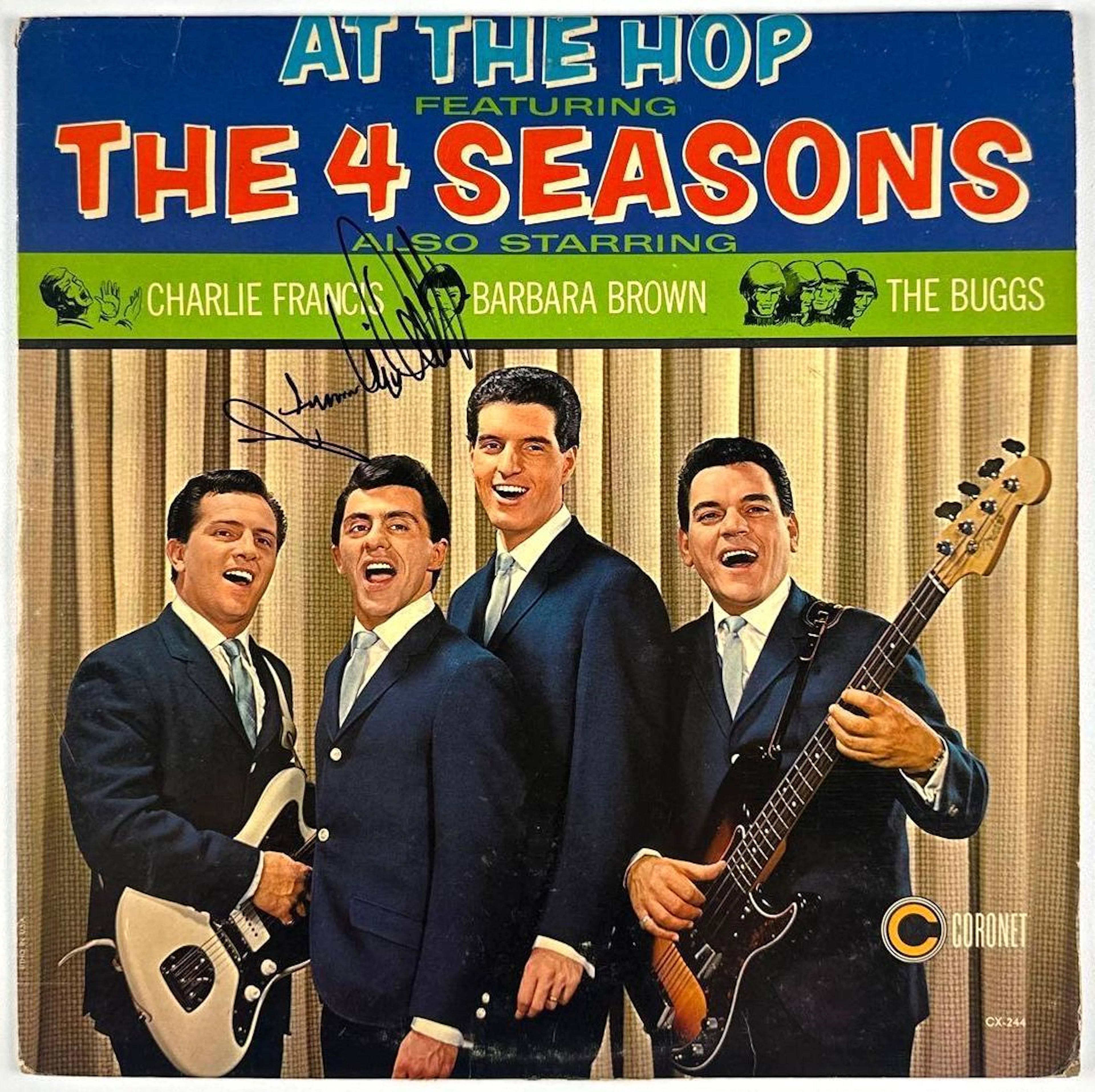 Frankie Valli Signed "At the Hop Featuring the Four Seasons" Album