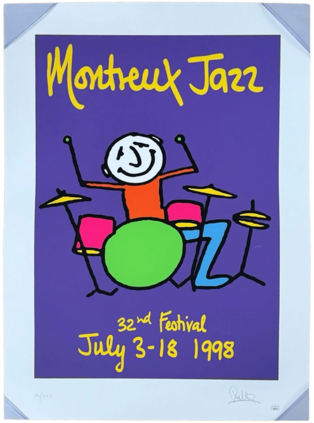 Phil Collins Signed 20" x 27" Montreux Jazz Festival Limited Edition