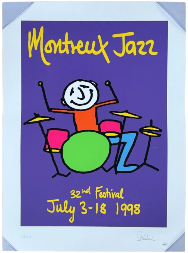 Phil Collins Signed 20" x 27" Montreux Jazz Festival Limited Edition