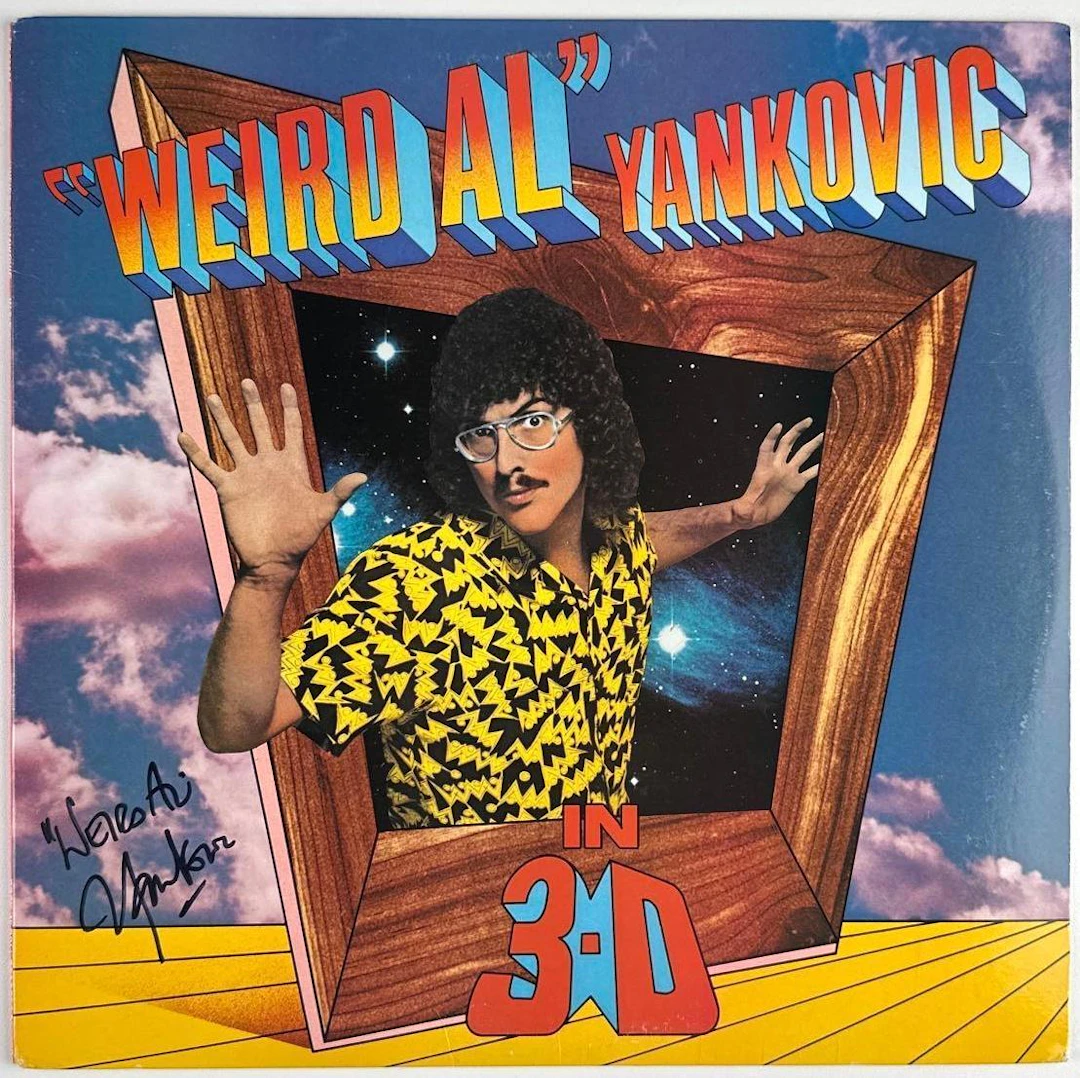 “Weird Al” Yankovic Signed "S/T in 3D" Album (Third Party Guaranteed)