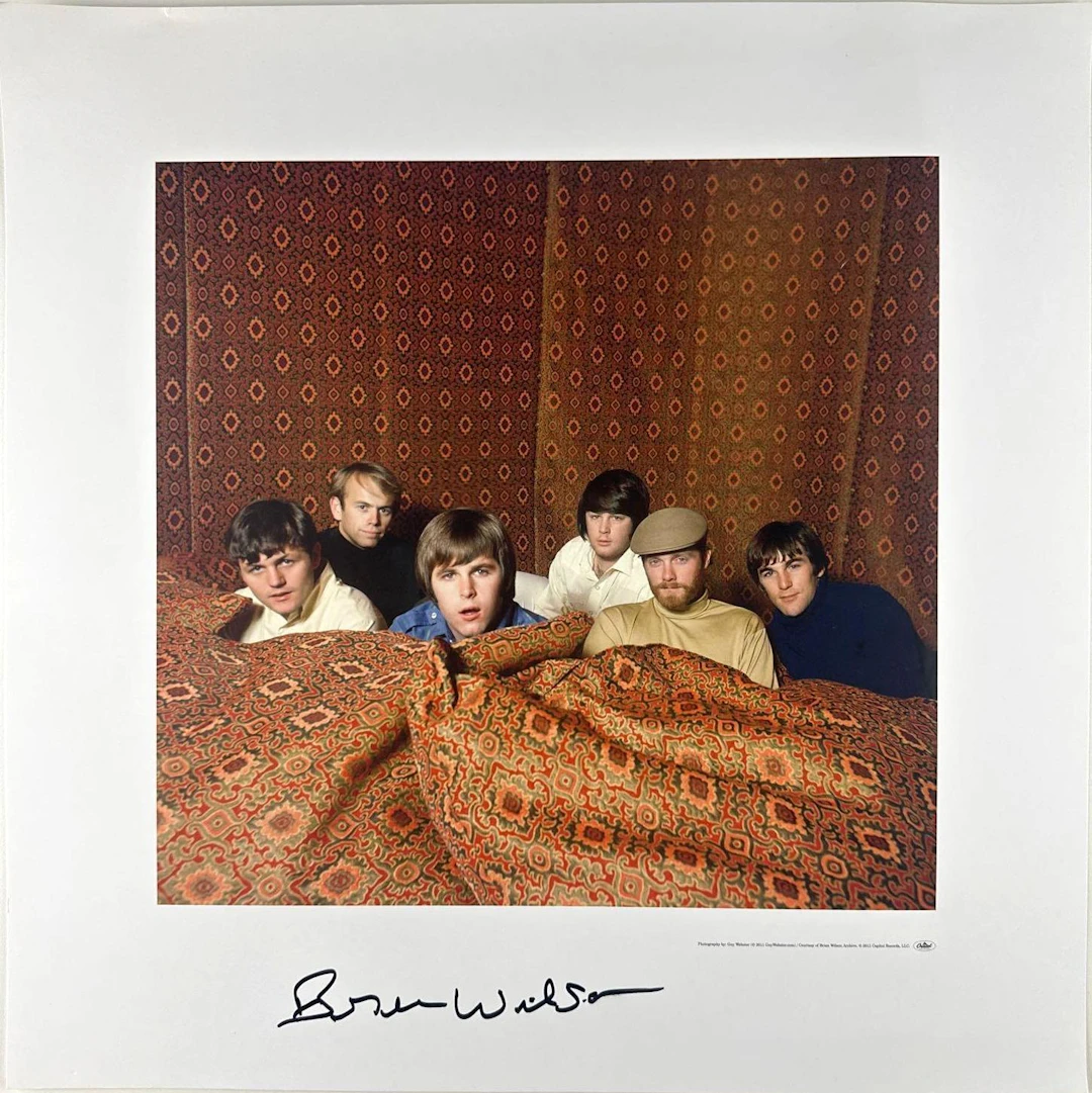 Beach Boys: Brian Wilson Signed 16" x 16" Promo Print (Third Party Guaranteed)