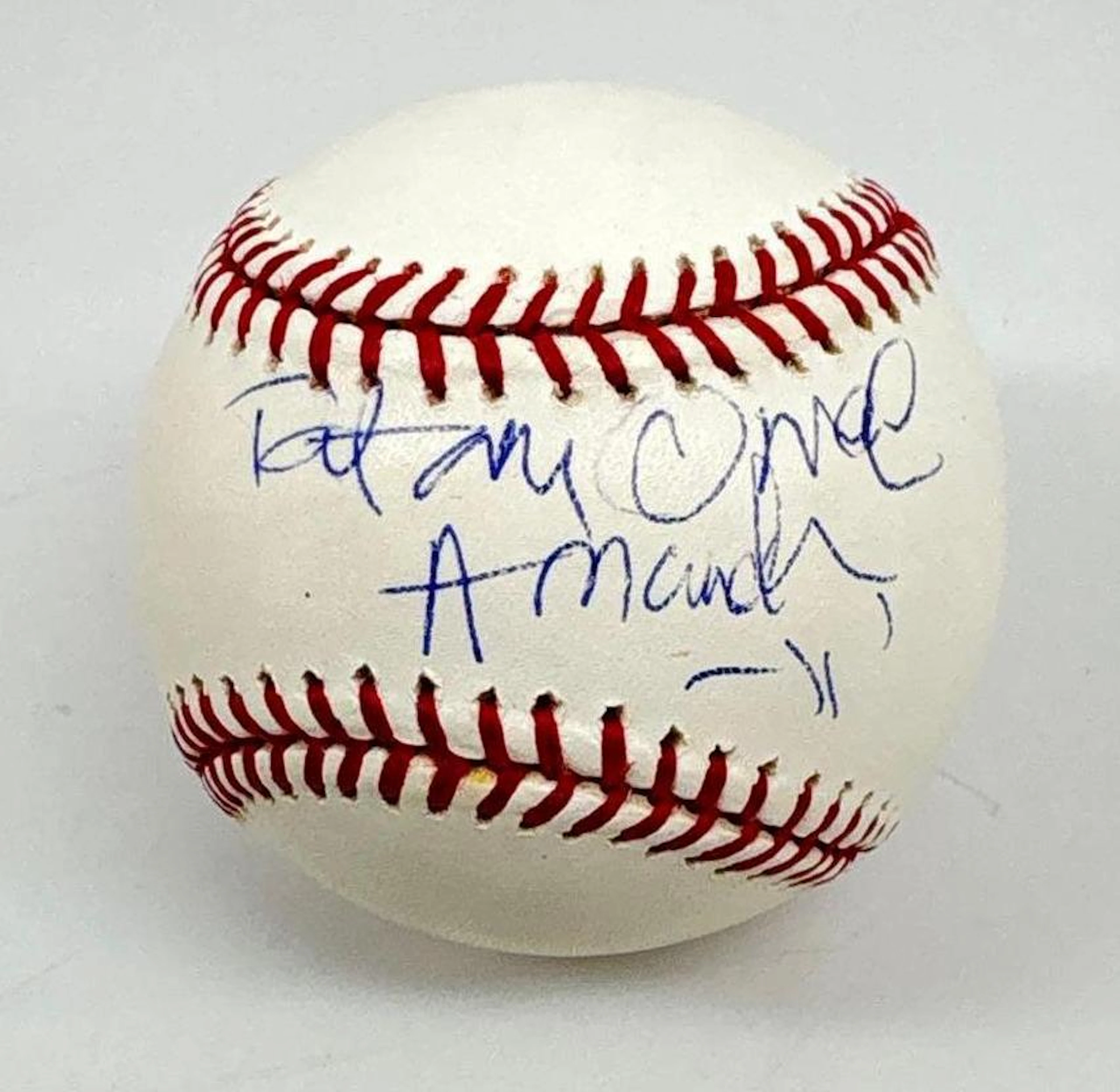 Tatum O’Neil Signed OMLB Baseball (JSA Authentication)