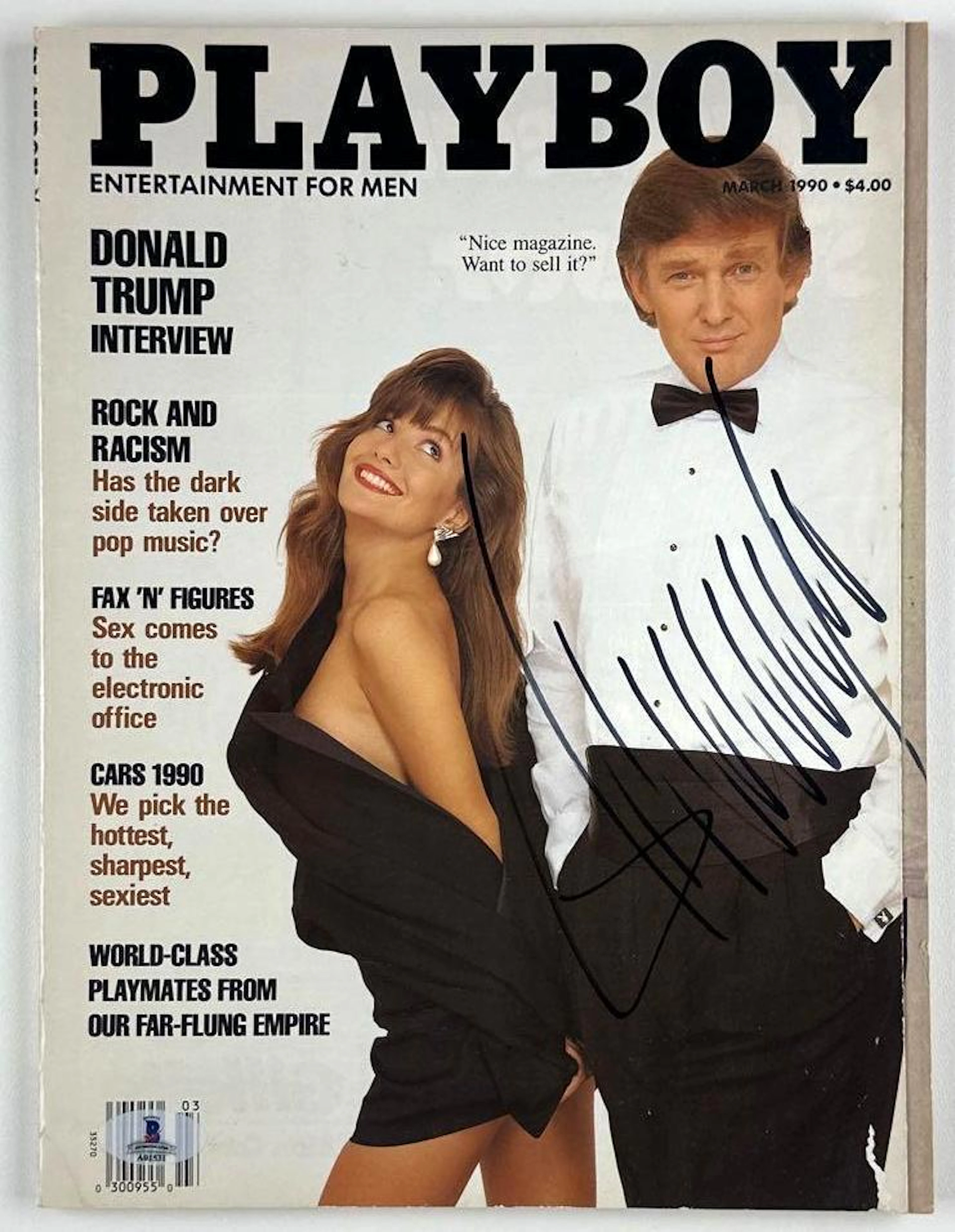 Donald Trump Signed 1990 Playboy Magazine (Beckett Authentication)