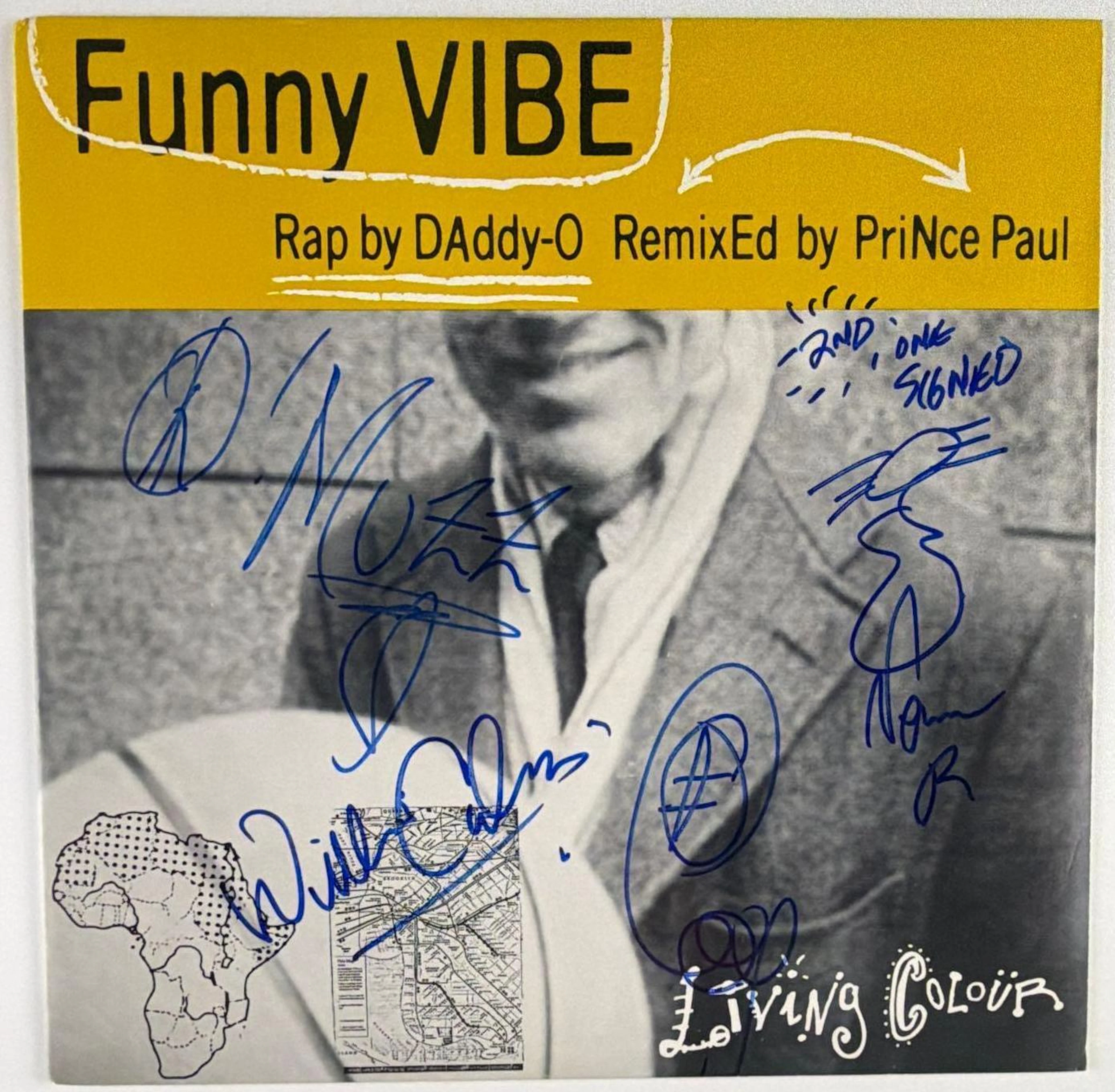 Living Colour Fully Group Signed "Funny Vibe" Album (4 Sigs) (JSA