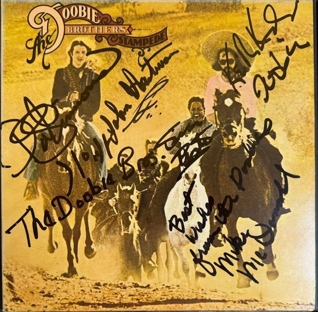 The Doobie Brothers Fully Group Signed "Stampede" Album (11 Sigs)