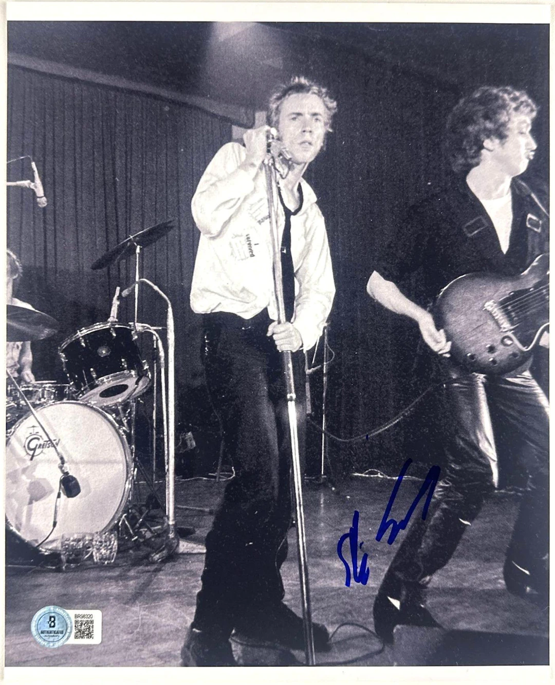 Sex Pistols: Steve Jones Signed 10" x 8" Photo (Beckett Authentication)