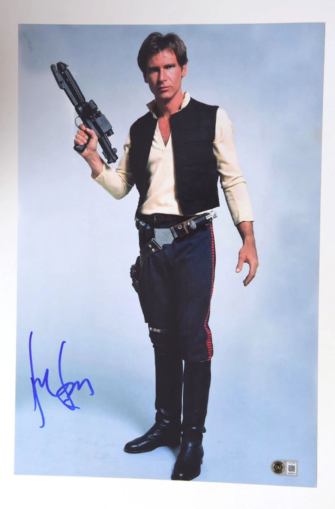 Star Wars: Harrison Ford Signed 18" x 12" Photo as Han Solo (Beckett