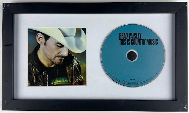 Brad Paisley Signed "This is Country Music" CD Framed Display (Third Party)