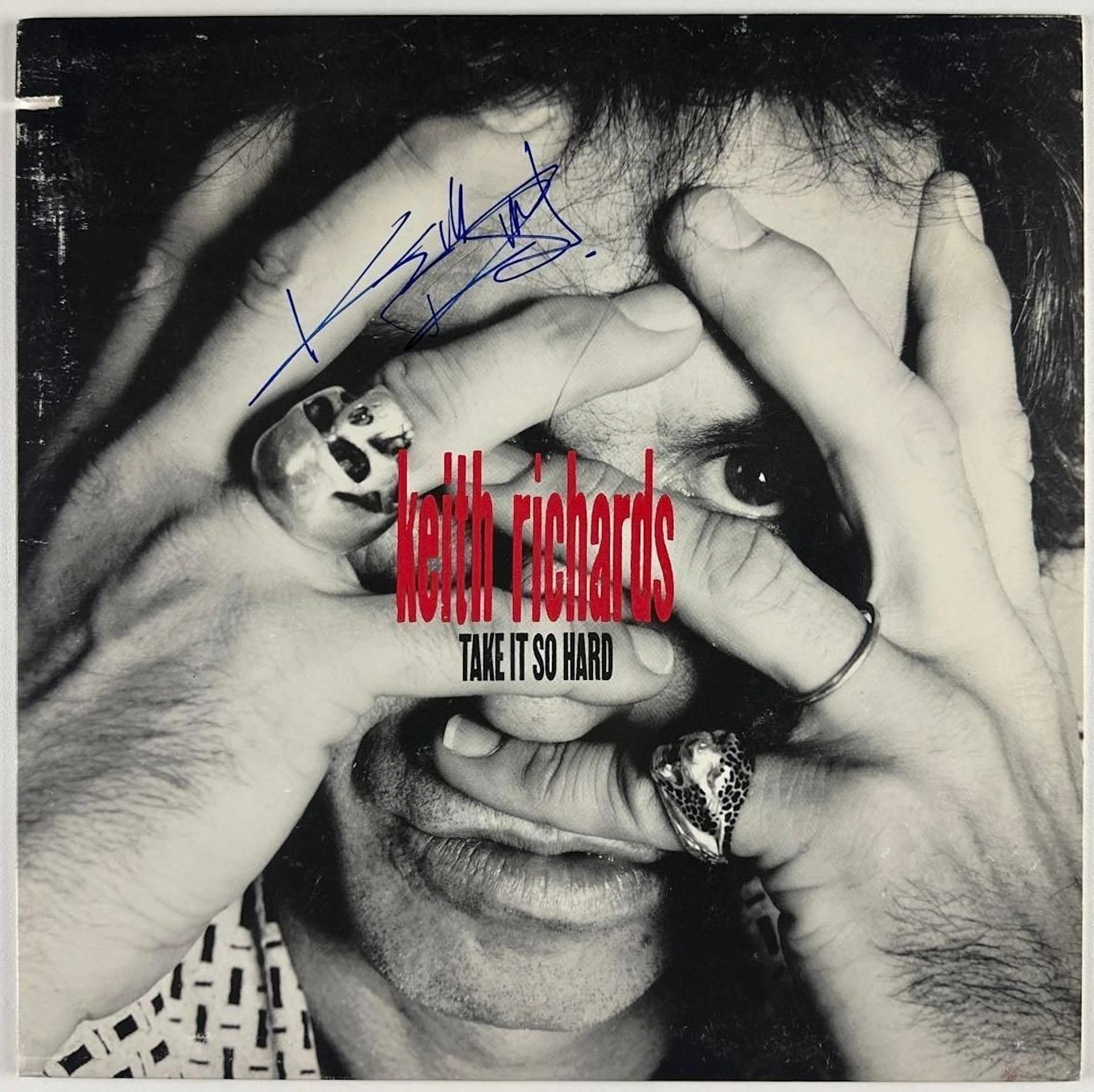 The Rolling Stones: Keith Richards Signed "Take it So Hard" 12" Single