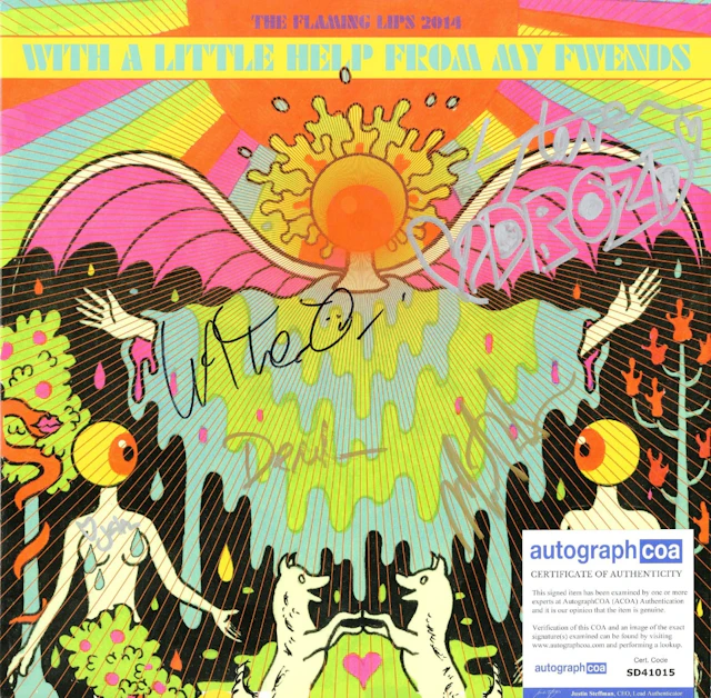 The Flaming Lips Group Signed "With a Little Help from My Fwend" Album
