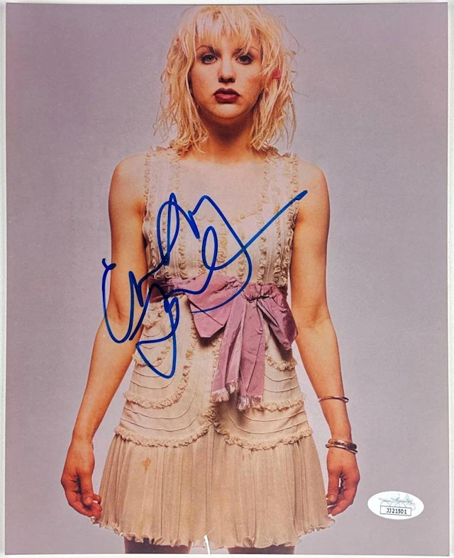 Hole: Courtney Love Signed 10" x 8" Photo (JSA Authentication)
