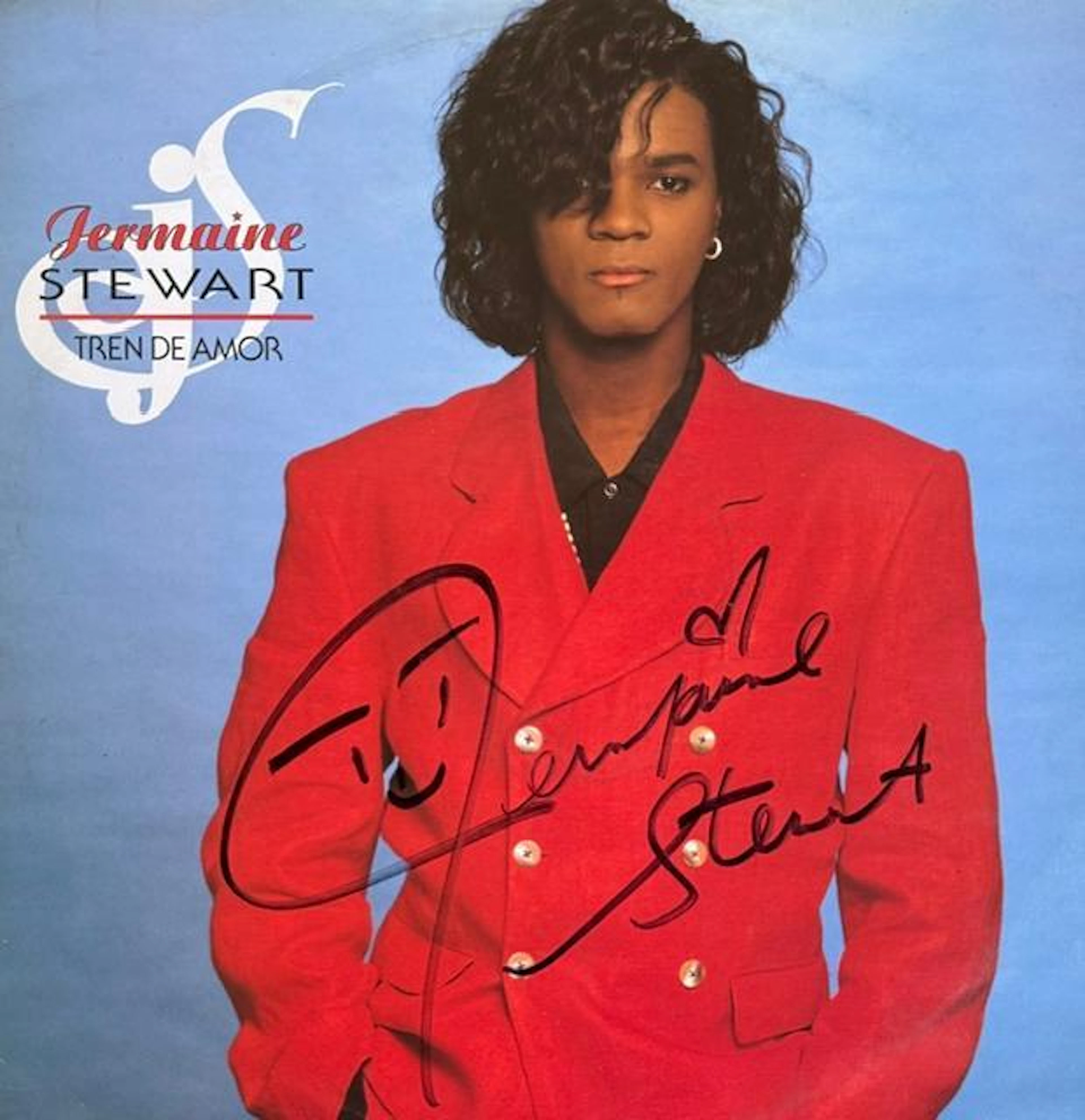 Jermaine Stewart Signed "Tren De Amor" 12" Single (Third Party Guaranteed)