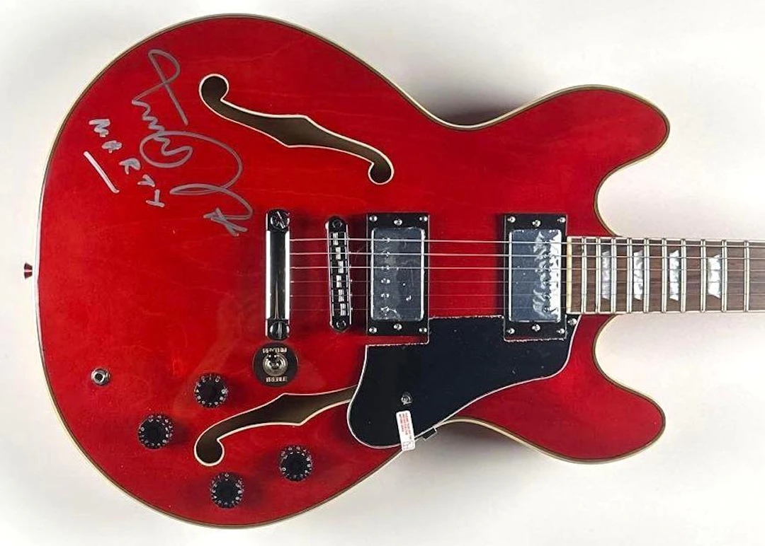 Back to the Future: Michael J. Fox Signed Firefly Semi-Hollow Guitar