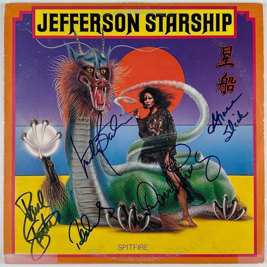 Jefferson Starship Group Signed "Spitfire" Album (5 Sigs) (Third Party