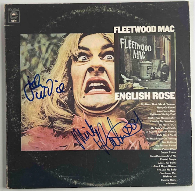 Fleetwood Mac: Mick Fleetwood & John McVie Signed “English Rose” Album