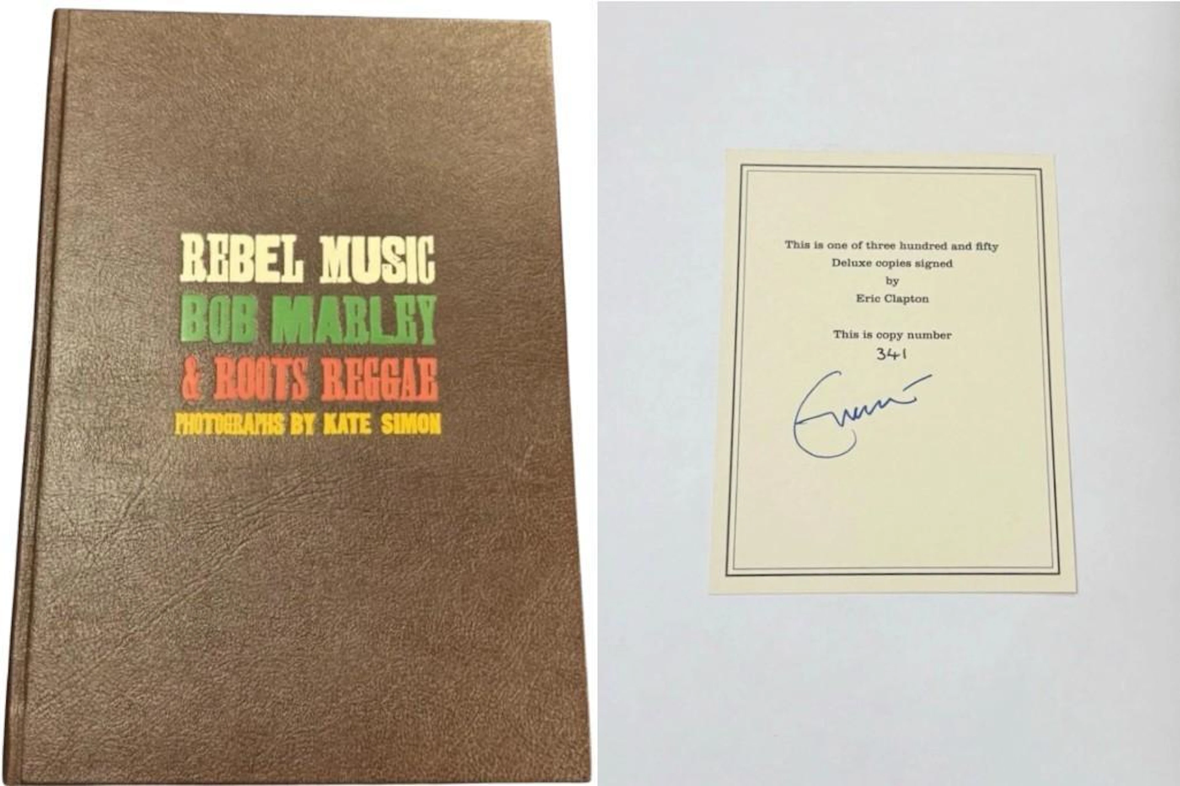 Eric Clapton Signed Bob Marley "Rebel Music" Book #341/350 (JSA Authentication)