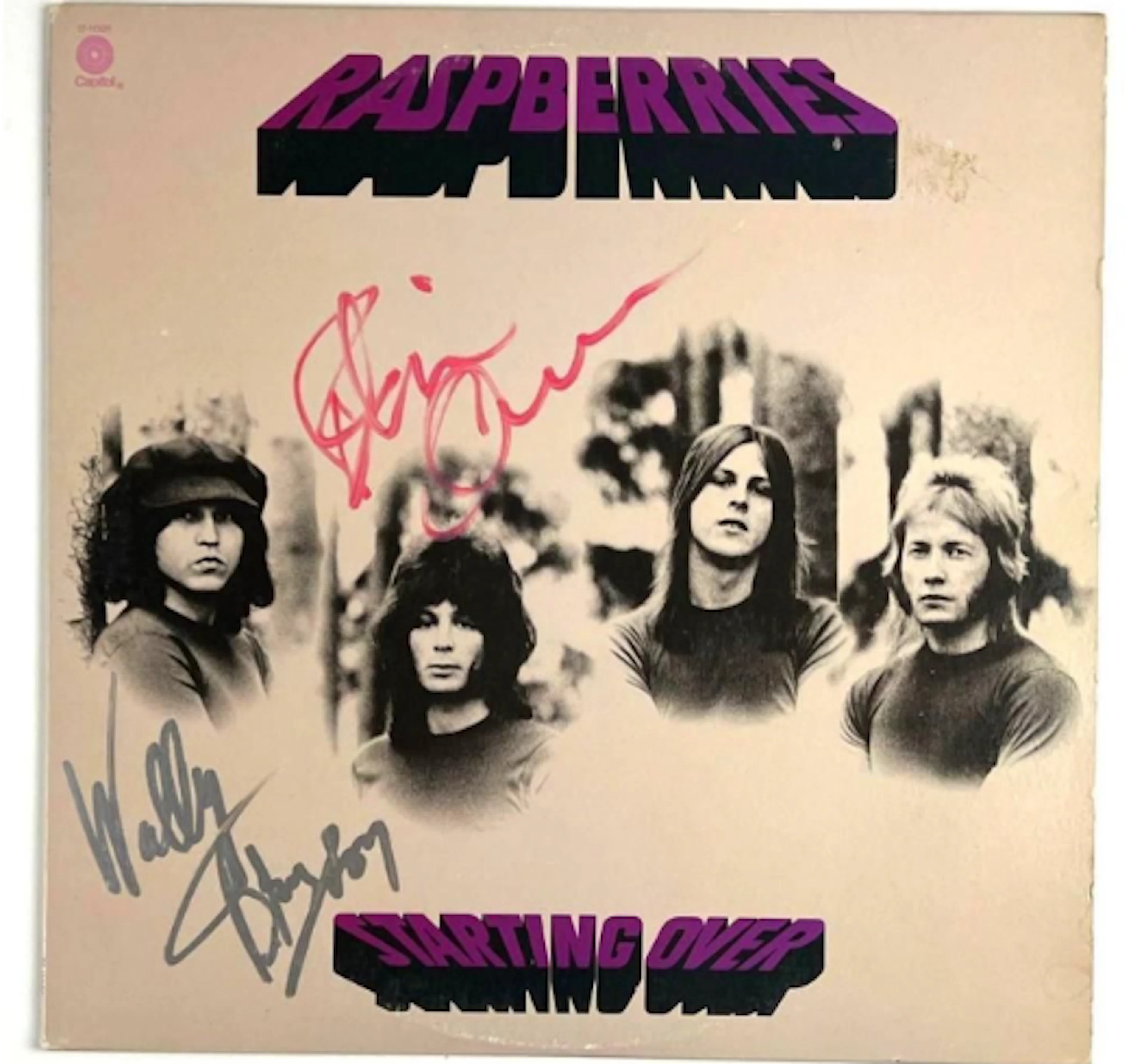 The Raspberries: Eric Carmen & Wally Bryson Signed "Starting Over"